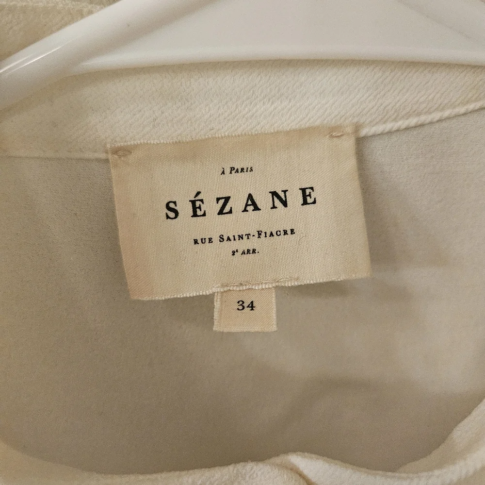 Sezane blouse fride white shirt euro 34 - Picture 2 of 8